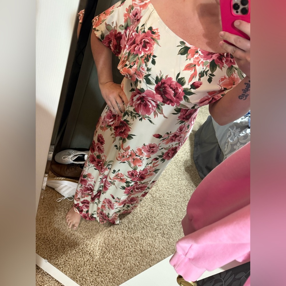 Off the shoulder floral dress